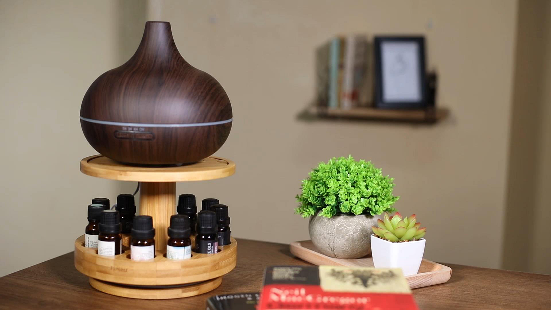 Amazon.com: TJ.MOREE Bamboo Essential Oil Organizer 2-Tier